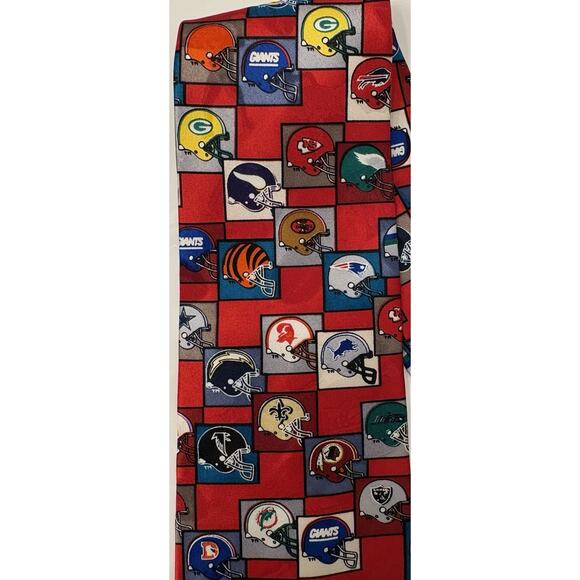 Vintage Men’s Team NFL Helmet Logo Silk Tie Made in USA - Picture 3 of 5